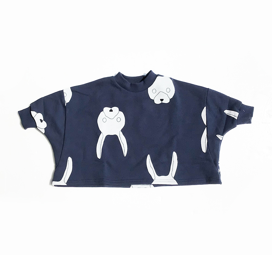 Poupons Franky Grow Dolman Sleeve Sweatshirt Ny Rabbit Poupons Franky Grow Dolman Sleeve Sweatshirt Ny Rabbit