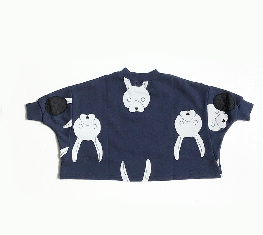 Poupons Franky Grow Dolman Sleeve Sweatshirt Ny Rabbit Poupons Franky Grow Dolman Sleeve Sweatshirt Ny Rabbit