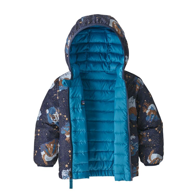 POUPONS / patagonia ベビー・リバーシブル・ダウン・セーター・フーディ(STNN)
